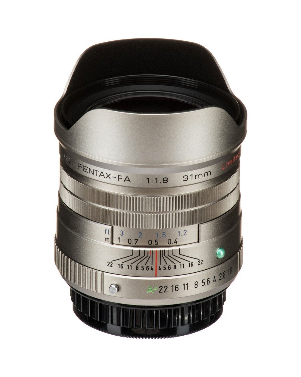 Обектив HD PENTAX-FA 31mm f/1.8 Limited (Silver) Обектив HD PENTAX-FA 31mm f/1.8 Limited (Silver)